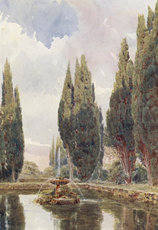 Giardini Italiani: Il Laghetto, Villa Falconieri da George Samuel Elgood