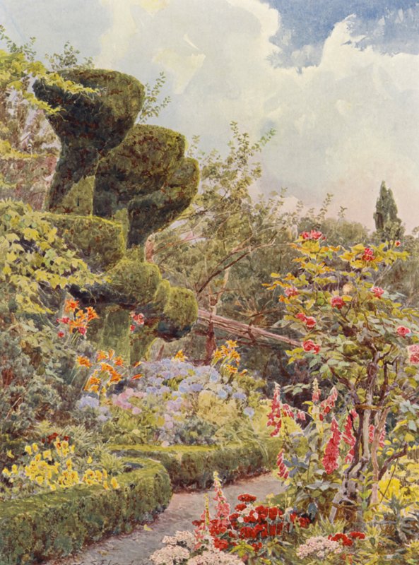 Giardini italiani: La Badia, Il giardino del monastero da George Samuel Elgood