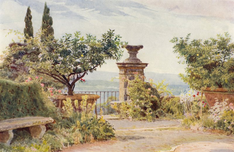 Giardini Italiani: Villa Amari, Il Belvedere da George Samuel Elgood
