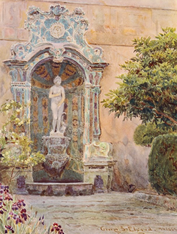 Giardini italiani: Villa Arson, Fontana di Venere da George Samuel Elgood