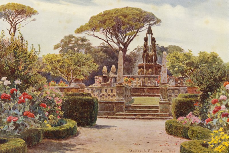 Giardini Italiani: Villa Lante a Bagnaja da George Samuel Elgood