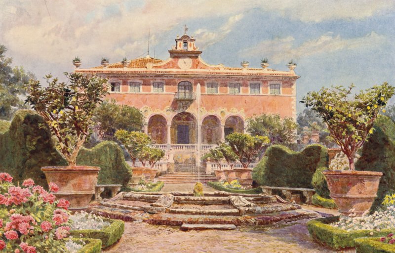 Giardini Italiani: Villa di Caniparola da George Samuel Elgood