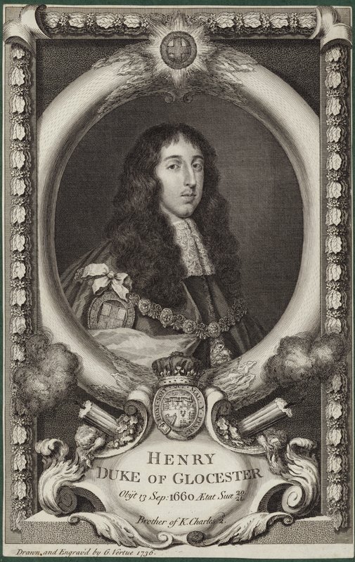 Ritratto di Henry Stuart, Duca di Gloucester da George Vertue