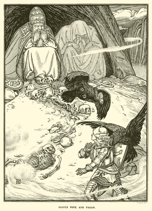 Giganti Papa e Pagano da George Woolliscroft Rhead