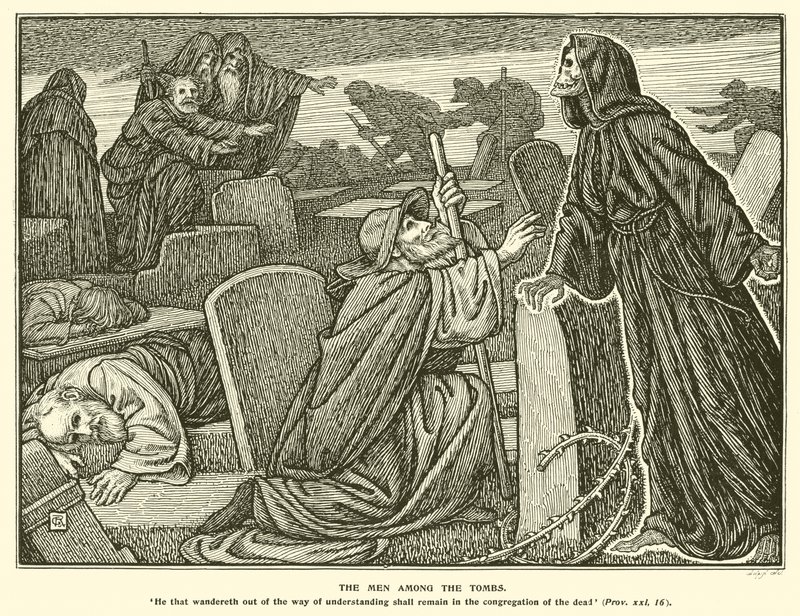 Gli uomini tra le tombe da George Woolliscroft Rhead