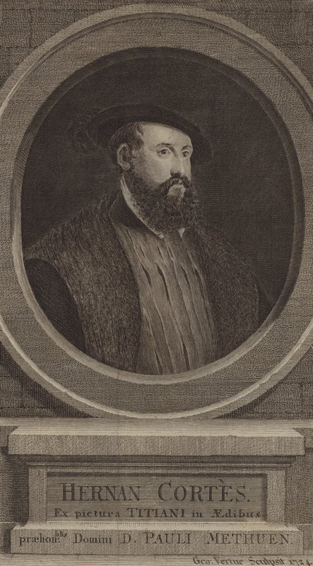 Hernan Cortes, conquistador spagnolo da George after Vertue