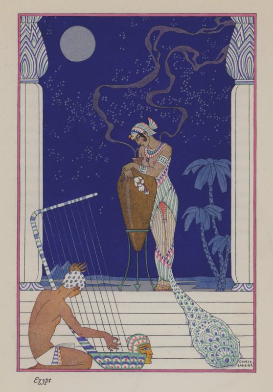 Il Romanzo del Profumo: Antico Egitto da Georges (after) Barbier