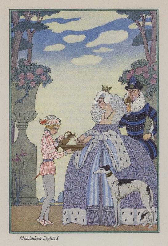 Il Romanzo del Profumo: Inghilterra Elisabettiana da Georges (after) Barbier