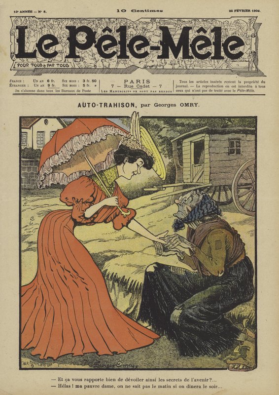 Auto-tradimento. Illustrazione per Le Pele-Mele, 1906 da Georges Antonin Henri Mory