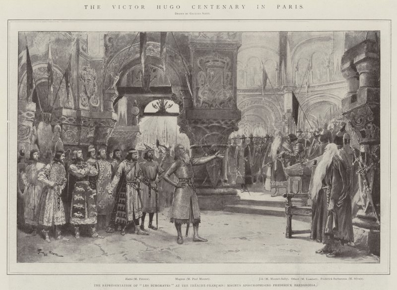 Il centenario di Victor Hugo a Parigi da Georges Bertin Scott
