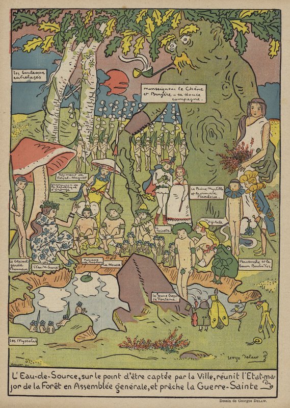 Illustrazione per Le Rire da Georges Delaw