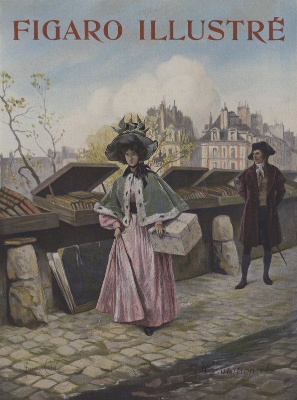 Esitazione. Copertina di Le Figaro Illustré, ottobre 1897 da Georges Jules Auguste Cain