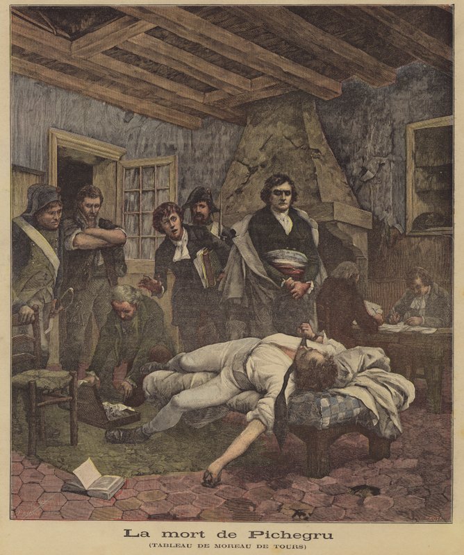 La morte di Pichegru da Georges Moreau de Tours