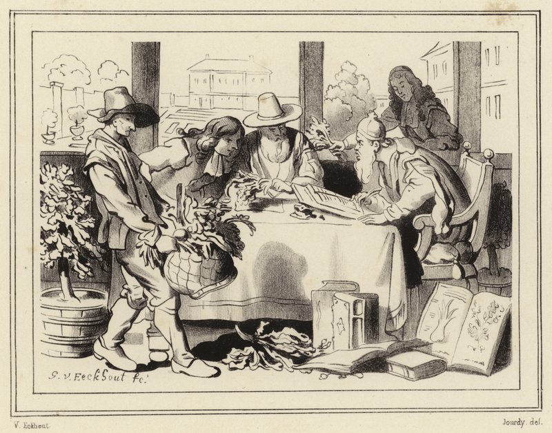 Botanici al lavoro da Gerbrand van den Eeckhout