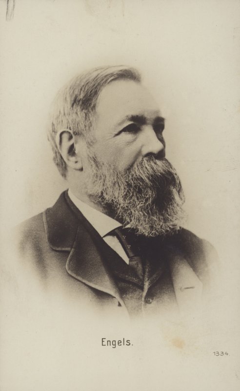 Friedrich Engels (1820-1895), teorico politico, scienziato sociale e scrittore tedesco (foto b/n) da German Photographer
