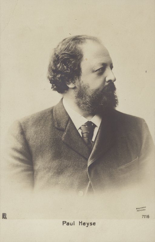 Paul Heyse (1830-1914), scrittore e traduttore tedesco (foto b/n) da German Photographer