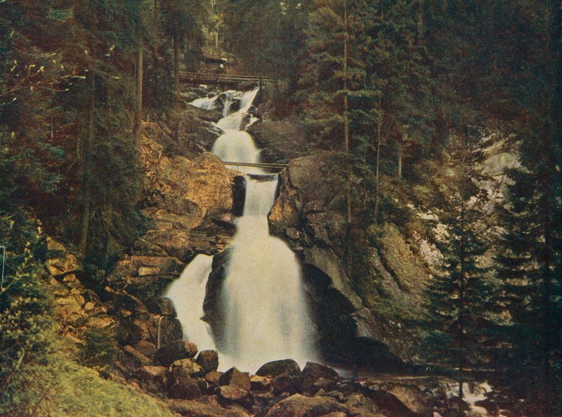 Cascate di Triberg, Foresta Nera, Germania (foto a colori) da German Photographer