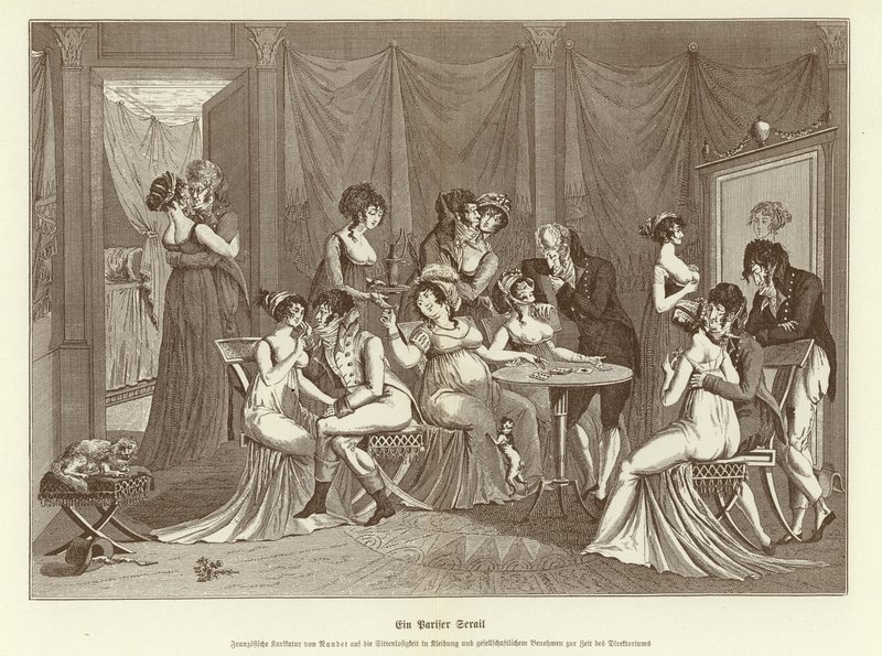 A Parisian Seraglio (litho) da German School