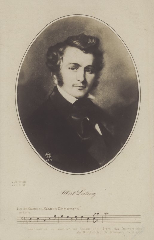Albert Lortzing, compositore, attore e cantante tedesco da German School