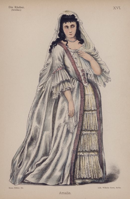 Amalie, da Die Rauber (I Masnadieri) di Friedrich Schiller da German School