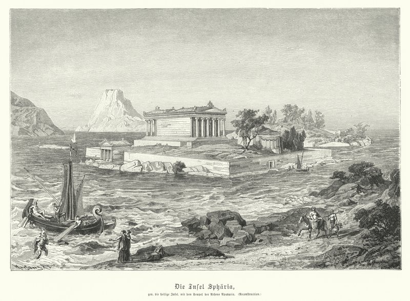 Tempio greco antico di Atena Apaturia sull