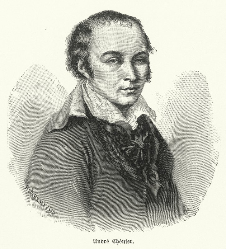 André Chénier, poeta francese (litografia) da German School