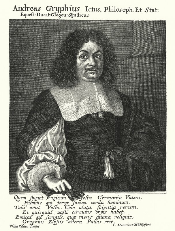 Andreas Gryphius, poeta e drammaturgo tedesco da German School
