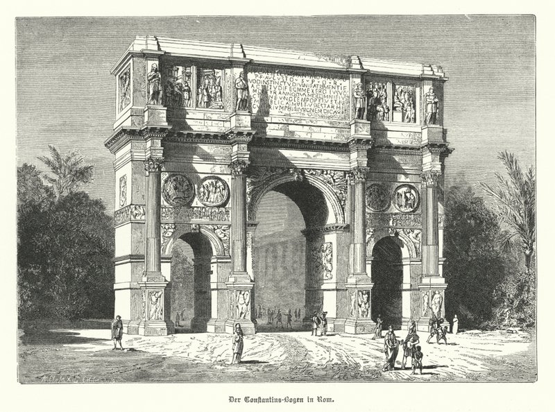 Arco di Costantino, Roma da German School