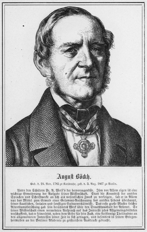 August Bockh (incisione) da German School