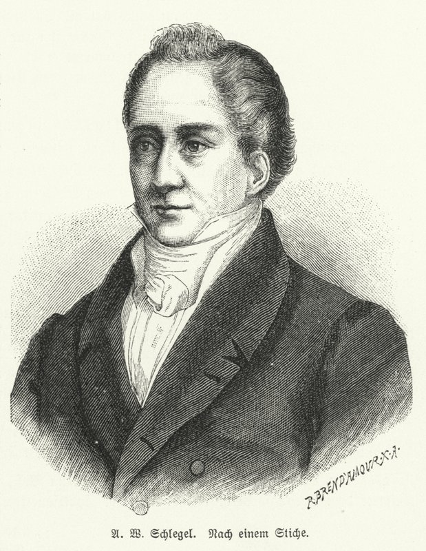August Wilhelm Schlegel, poeta e traduttore tedesco da German School