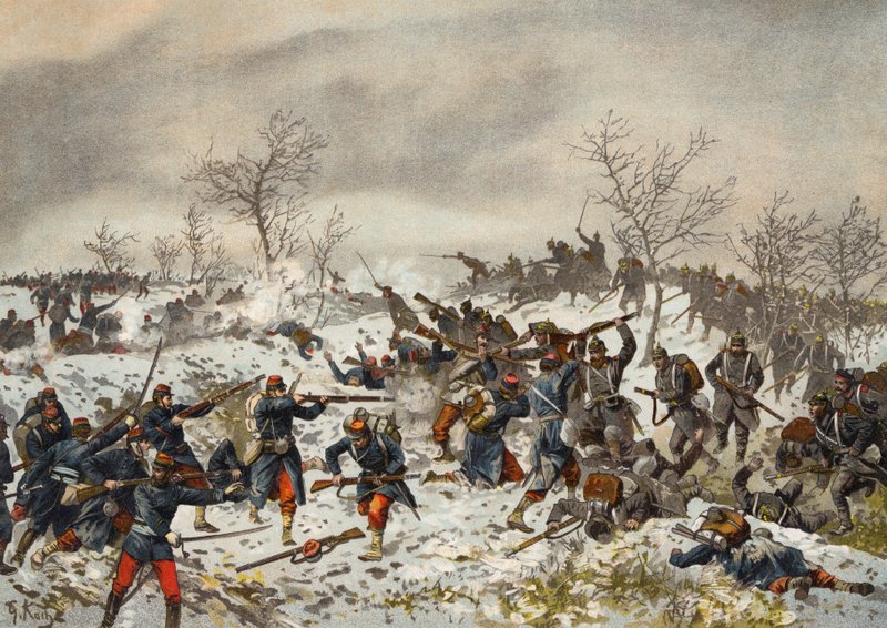 Battaglia prima di Le Mans-Champagne, Guerra franco-prussiana, 11 gennaio 1871 da German School
