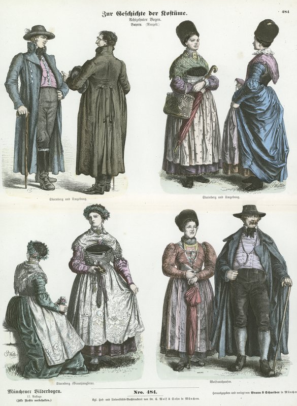 Costumi bavaresi, XIX secolo da German School