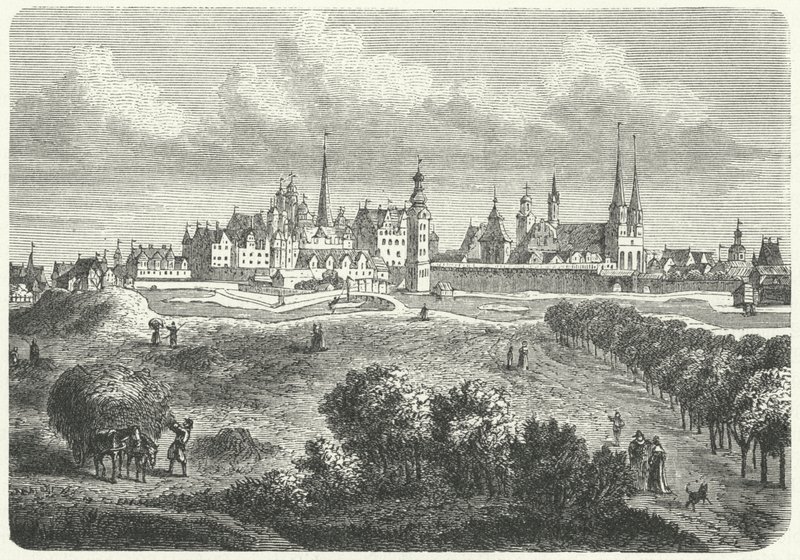 Berlino e Colln nel XVII secolo (incisione) da German School