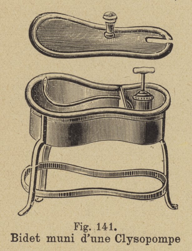 Bidet con pompa per clistere da German School