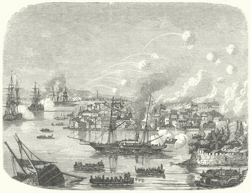 Bombardamento di Canton da parte dei britannici, Seconda guerra dell