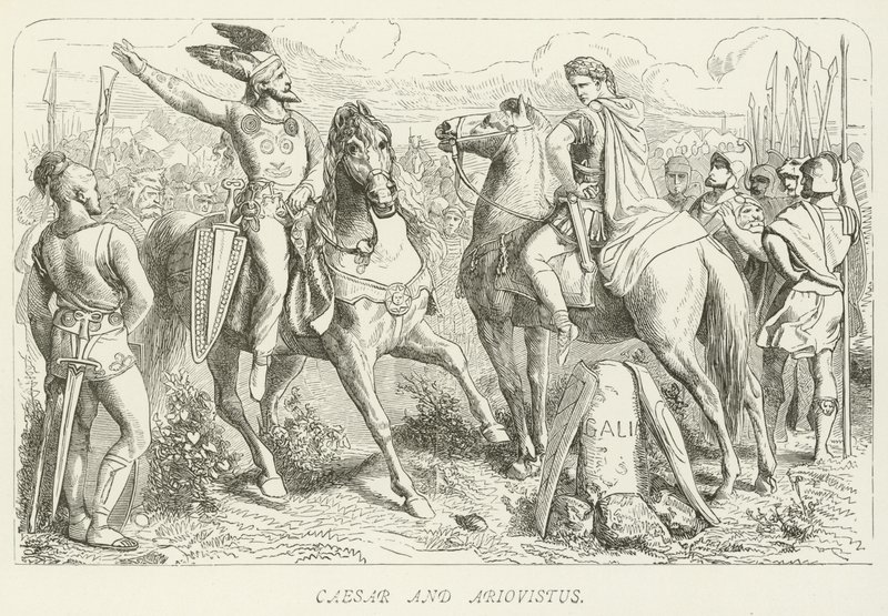 Cesare e Ariovisto da German School