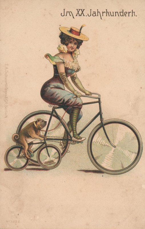 Cartolina celebrativa del passaggio al 1900 da German School
