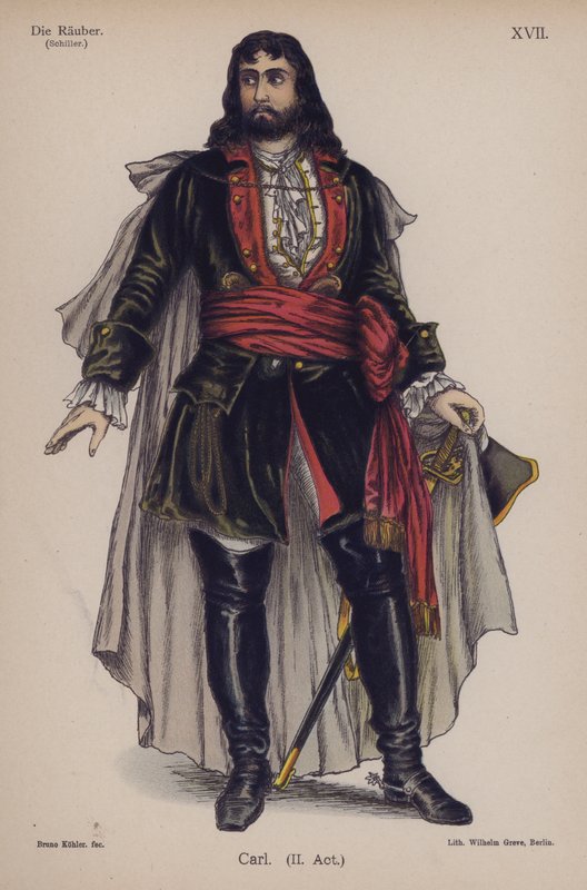 Carl, da Die Rauber (I Masnadieri) di Friedrich Schiller da German School