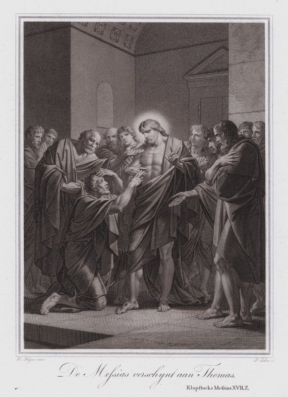 Cristo appare a Tommaso (incisione) da German School