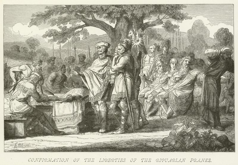Conferma delle libertà dei Franchi Ripuariani da German School