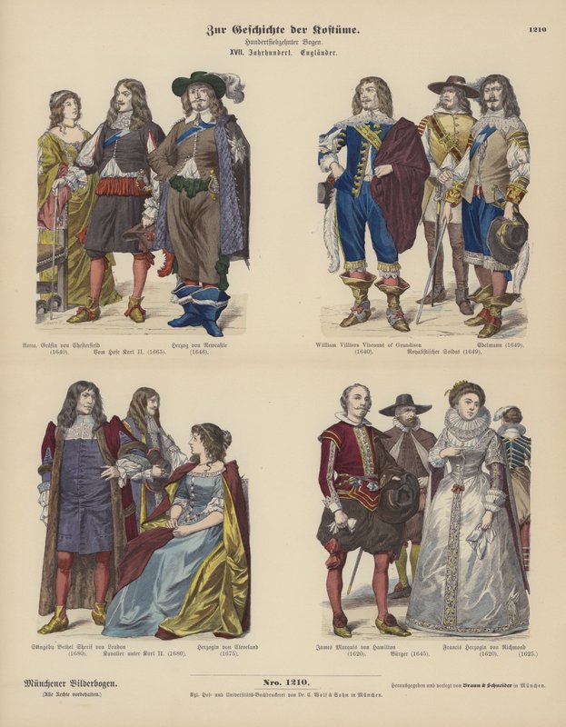 Costumi della nobiltà inglese da German School
