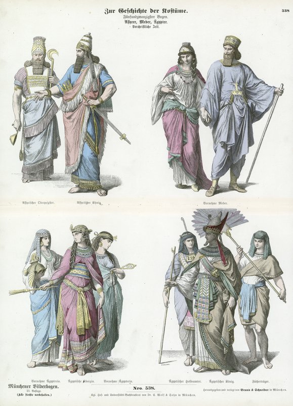 Costumi degli antichi Assiri, Medi ed Egizi da German School