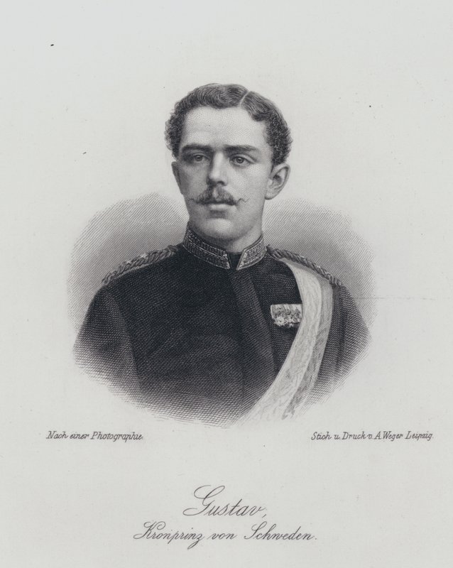 Principe ereditario Gustaf di Svezia, il futuro re Gustaf V da German School