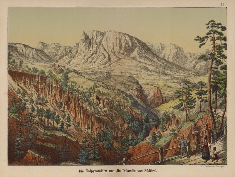 Piramidi di terra e le Dolomiti, Alto Adige da German School