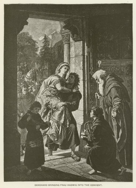 Ekkehard porta Frau Hadwig nel convento da German School