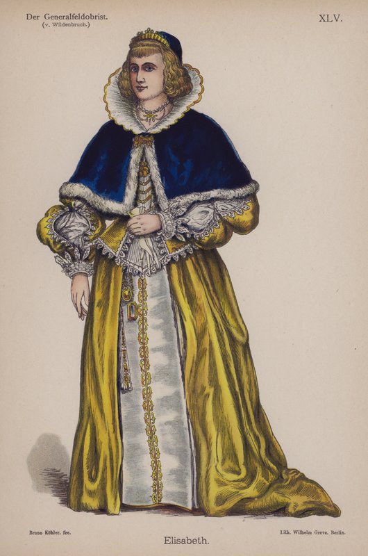 Elisabeth, da Il Generalfeldoberst di Ernst von Wildenbruch (litografia a colori) da German School