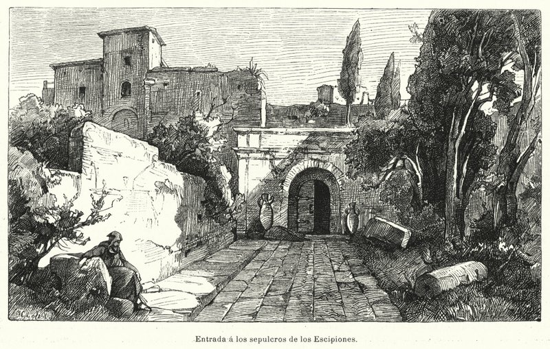 Ingresso alla Tomba degli Scipioni, Roma da German School