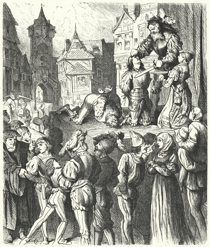 Scena di esecuzione da Tito Andronico da German School