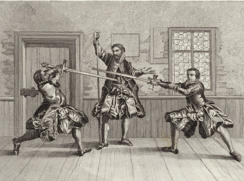 Esercizio di scherma da German School