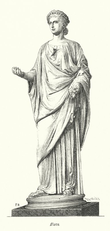 Flora, dea romana dei fiori e della primavera da German School